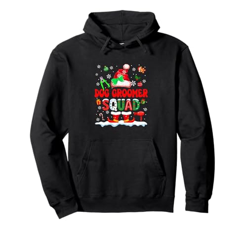 Hundefriseur-Kostüm für Damen, Weihnachtsmannkostüm, Fliege Pullover Hoodie von Dog Groomer Christmas Costume