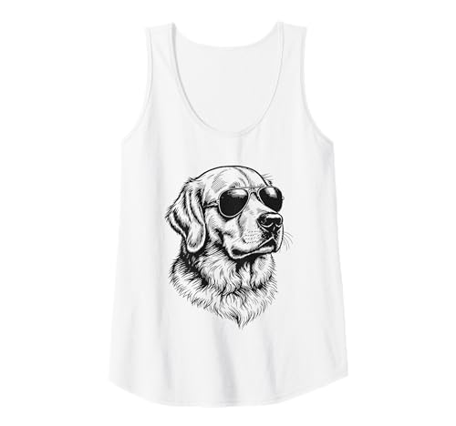 Damen Golden Retriever Lustiger Hund Tank Top von Dog Lover Pet Owner Outfits Gifts