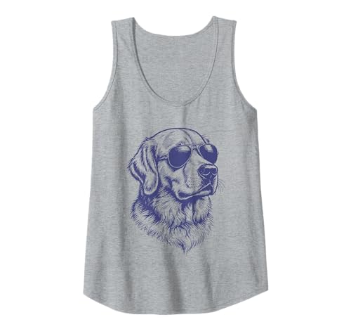 Damen Golden Retriever Lustiger Hund Tank Top von Dog Lover Pet Owner Outfits Gifts