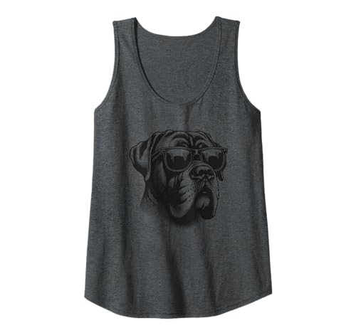 Damen Hund trägt Sonnenbrille Grafik Tank Top Damen Hund trägt Sonnenbrille Grafik Tank Top von Dog Lover Pet Owner Outfits Gifts