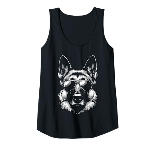 Damen Lustiger Schäferhund Tank Top von Dog Lover Pet Owner Outfits Gifts