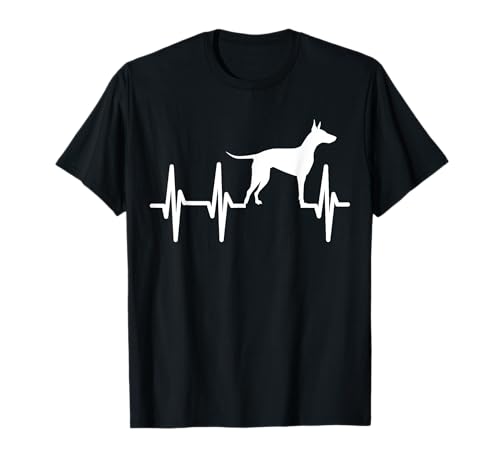 Manchester Terrier Herzschlag Hund Mama Papa Liebhaber T-Shirt von Dog Manchester Terrier Pet Gifts