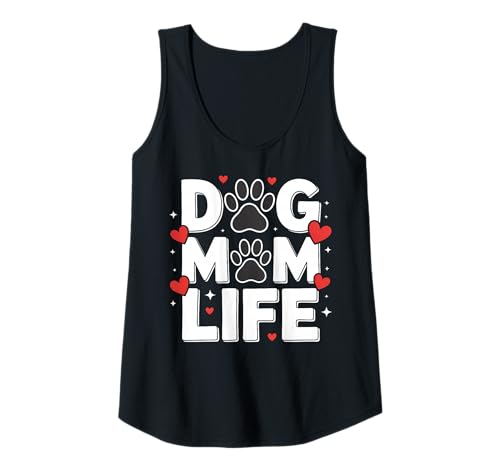 Damen Niedlicher Hund Mama Leben Tierliebhaber Haustier Eltern Tank Top von Dog Mom Gifts