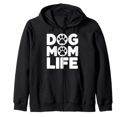 Hund Mama Leben Niedlich Haustier Besitzer Tier Mutter Damen Kapuzenjacke von Dog Mom Gifts