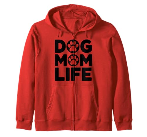 Niedlicher Hund Mama Leben Haustier Besitzer Tier Mutter Damen Kapuzenjacke von Dog Mom Gifts