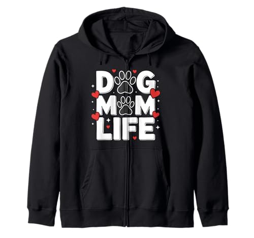 Niedlicher Hund Mama Leben Tierliebhaber Haustier Eltern Kapuzenjacke von Dog Mom Gifts