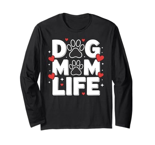 Niedlicher Hund Mama Leben Tierliebhaber Haustier Eltern Langarmshirt von Dog Mom Gifts