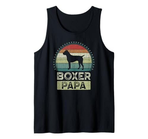 Herren Boxer Papa, Vatertag, Boxer Hund Tank Top von Dog Papa Gifts - Content Design Studio