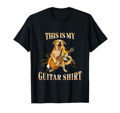 Hund spielt Gitarre, Rockmusik, Hundeliebhaber für Herren, Damen, Kinder T-Shirt Hund spielt Gitarre, Rockmusik, Hundeliebhaber für Herren, Damen, Kinder T-Shirt von Dog Playing Guitar Rock Music Dog Lover