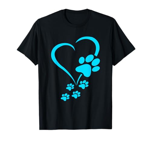 Hundepfotenabdruck Baby Hunde - Hundepfoten Herzen Hundepfote Herz T-Shirt Hundepfotenabdruck Baby Hunde - Hundepfoten Herzen Hundepfote Herz T-Shirt von Dog Puppies & Paw Print Dog Lovers