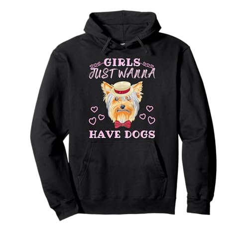 Mädchen wollen einfach Hunde haben Pullover Hoodie von Dog Tee For Girls