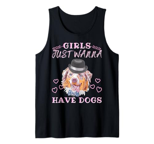Mädchen wollen einfach Hunde haben Tank Top von Dog Tee For Girls