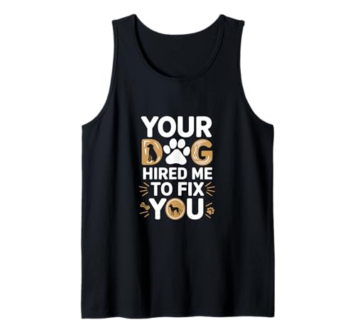 Lustiger Hundetrainer Tank Top von Dog Training Designs
