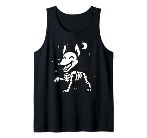 Skelett für Hunde, Tierliebhaber, Halloween, Mutter, Vater, Kinder Tank Top von DogAxis1