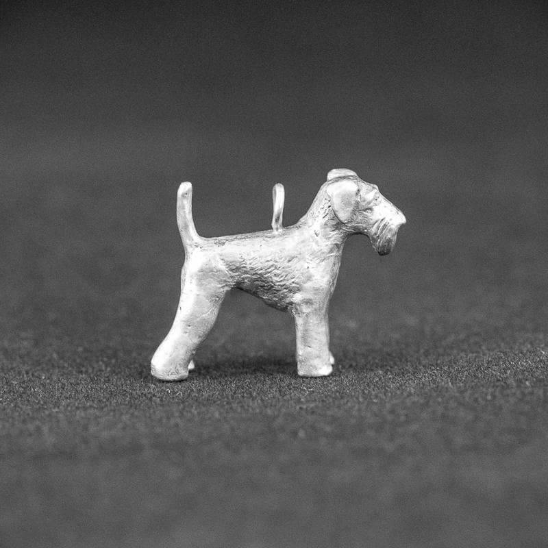 Airedale Terrier Sterling Silber Charm Anhänger von DogCharms