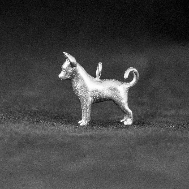 Chihuahua Sterling Silber Charme von DogCharms