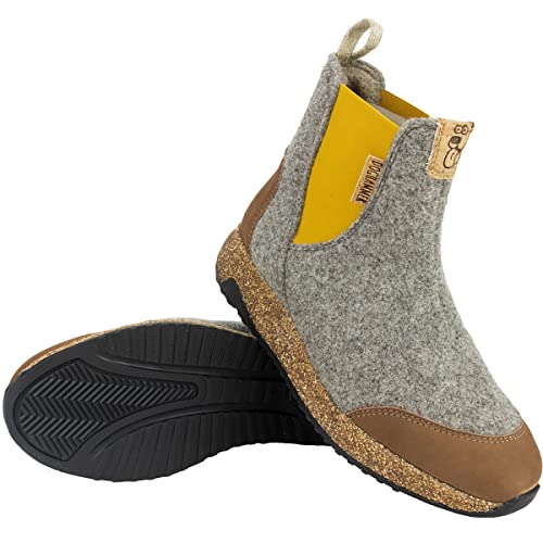 Doghammer Nachhaltige Winterschuhe Damen gelb aus Wolle Arctic Wool Traveller (Numeric_40_Point_5) von Doghammer