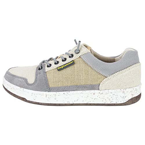 Doghammer Nachhaltige Damen Sneaker - natürliche Materialien, fair produziert in der EU - lässig & bequem (gris-Coffee, Numeric_37) von Doghammer