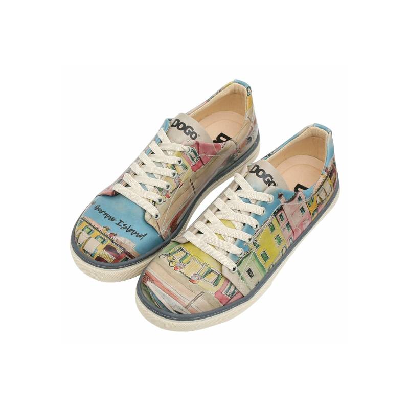 DOGO Sneaker "Classic Schnürsneaker Burano Island Damen Sneaker" Handgefertigt von Dogo