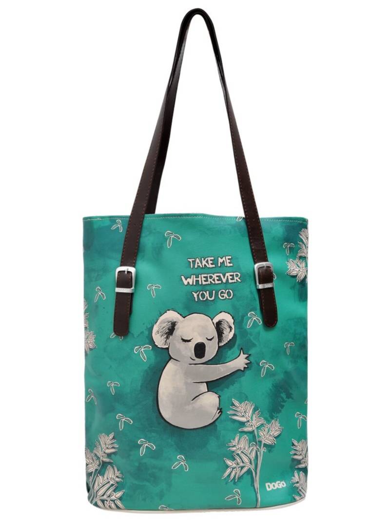 DOGO Umhängetasche "Tall Bag Damen Schultertasche Koala Hug Damen Schultertasche" Handgefertigt DOGO Umhängetasche "Tall Bag Damen Schultertasche Koala Hug Damen Schultertasche" Handgefertigt von Dogo
