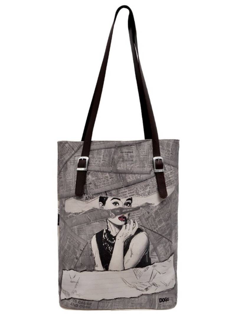 DOGO Umhängetasche "Tall Bag Damen Schultertasche Go Back To Being Yourself Damen" Handgefertigt von Dogo