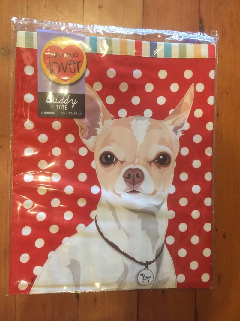 Chihuahua-Einkaufstasche Mit Pin Chihuahua-Einkaufstasche Mit Pin von Dogolovesf