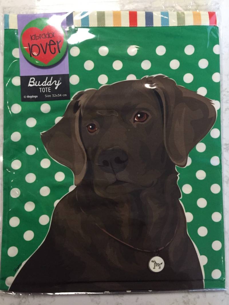 Labrador | Schokolade/Braun Tasche Mit Pin Labrador | Schokolade/Braun Tasche Mit Pin von Dogolovesf