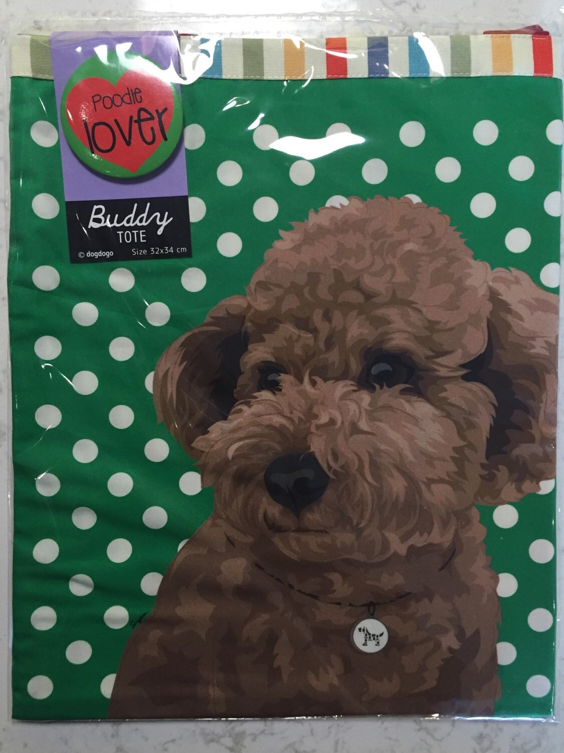 Pudel-Einkaufstasche Mit Pin Pudel-Einkaufstasche Mit Pin von Dogolovesf