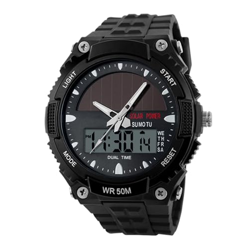Doiyislem Herren Solaruhr, Outdoor Sport Uhr Mit Digitaler Anzeige, Multifunktionale Mode Casual Armbanduhr Für Sport Freizeit Arbeit Alltag Doiyislem Herren Solaruhr, Outdoor Sport Uhr Mit Digitaler Anzeige, Multifunktionale Mode Casual Armbanduhr Für Sport Freizeit Arbeit Alltag von Doiyislem