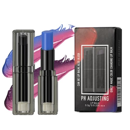 Doiyislem pH Reagierender Lippenstift, 2 Stück Feuchtigkeitsspendender PH Lippenpflege, Abriebfeste Pflegende Lippenfarbe Lang Anhaltend Für Frauen Und Mädchen von Doiyislem