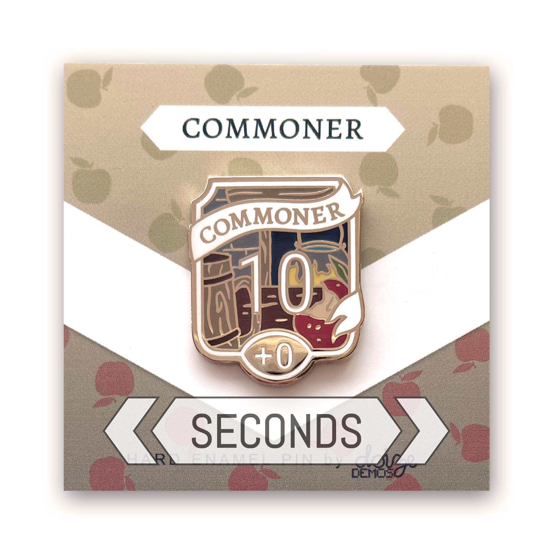 Seconds Commoner+0 - Aability Score Series Hard Emaille Pin Seconds Commoner+0 - Aability Score Series Hard Emaille Pin von DoizeDemos