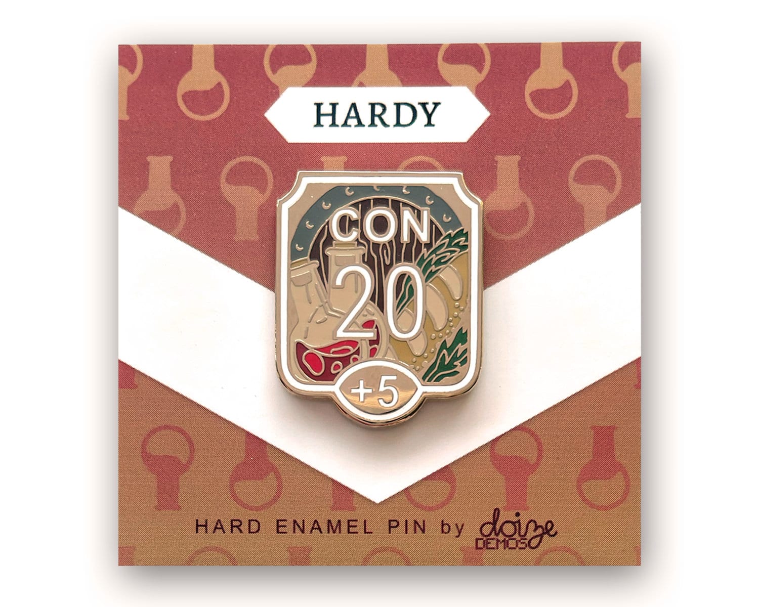 Consitution+5 Hardy - Aability Score Serie Hard Emaille Pin Consitution+5 Hardy - Aability Score Serie Hard Emaille Pin von DoizeDemos