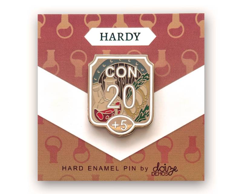 Consitution+5 Hardy - Aability Score Serie Hard Emaille Pin von DoizeDemos
