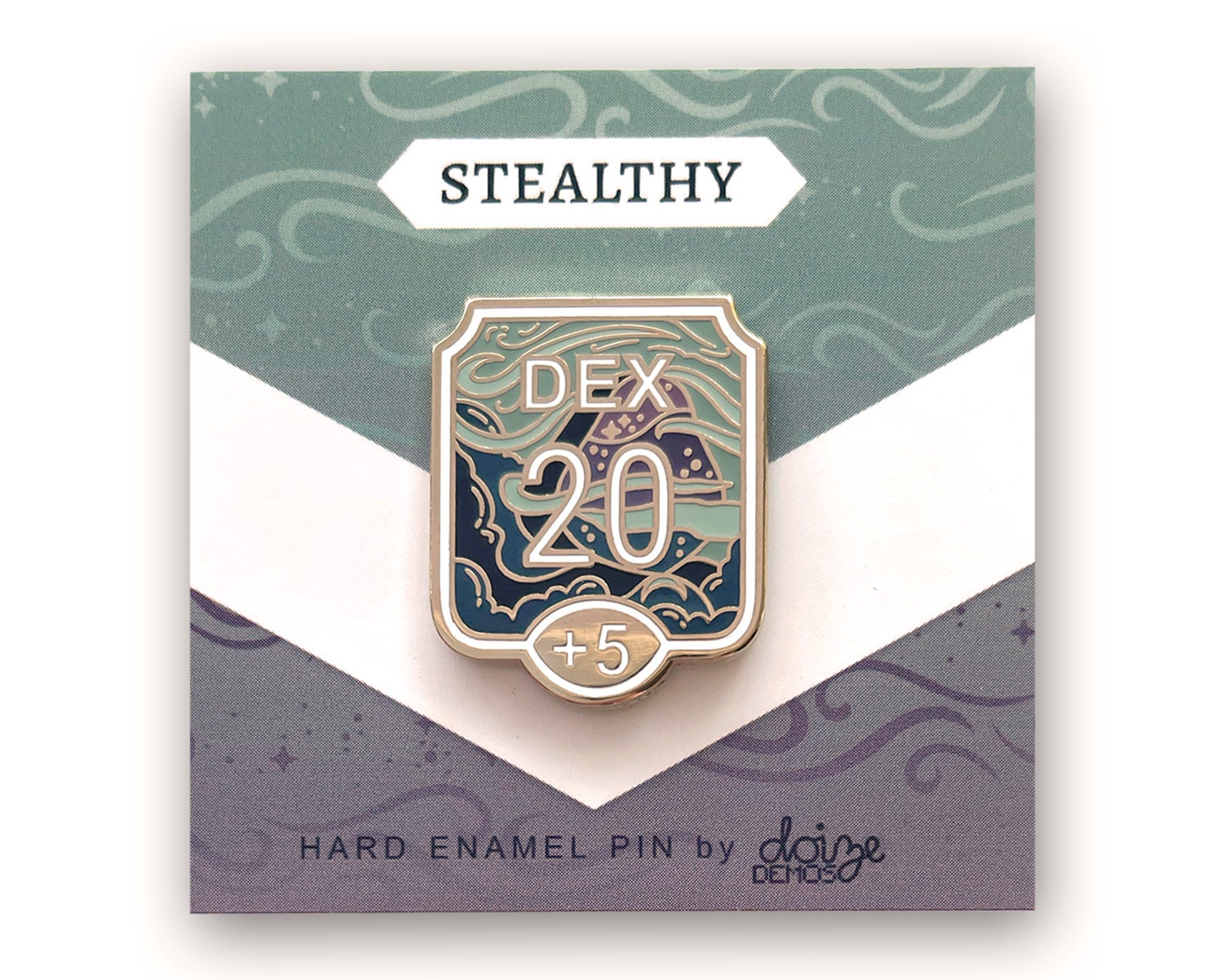 Dexterity+5 Stealthy - Ability Score Serie Hard Enamel Pin Dexterity+5 Stealthy - Ability Score Serie Hard Enamel Pin von DoizeDemos