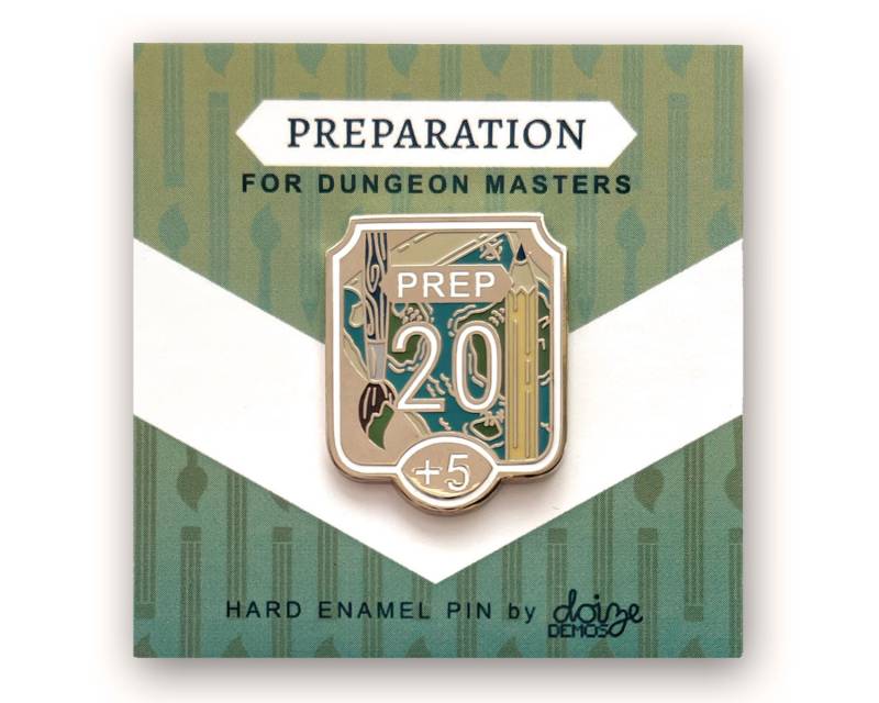 Prep+5 Für Dungeon Masters - Aability Score Serie Hard Enamel Pin von DoizeDemos