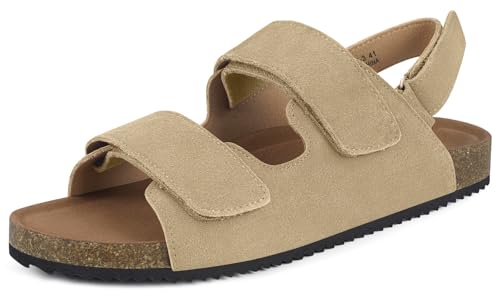 Pantoletten Damen Herren Sommer Bequem Weich Sandalen Schlappen Mules Clogs Orthopädische Hausschuhe rutschfeste, Aprikose, 37 EU von Dokela