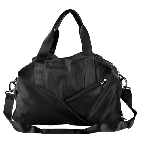 Dokeno Sporttasche Reisetasche mit Schuhfach und Nassfach, 40L Wasserabweisende Trainingstasche Schwimmtasche Fitnesstasche Faltbare Handgepäck Tasche für Damen Herren von Dokeno