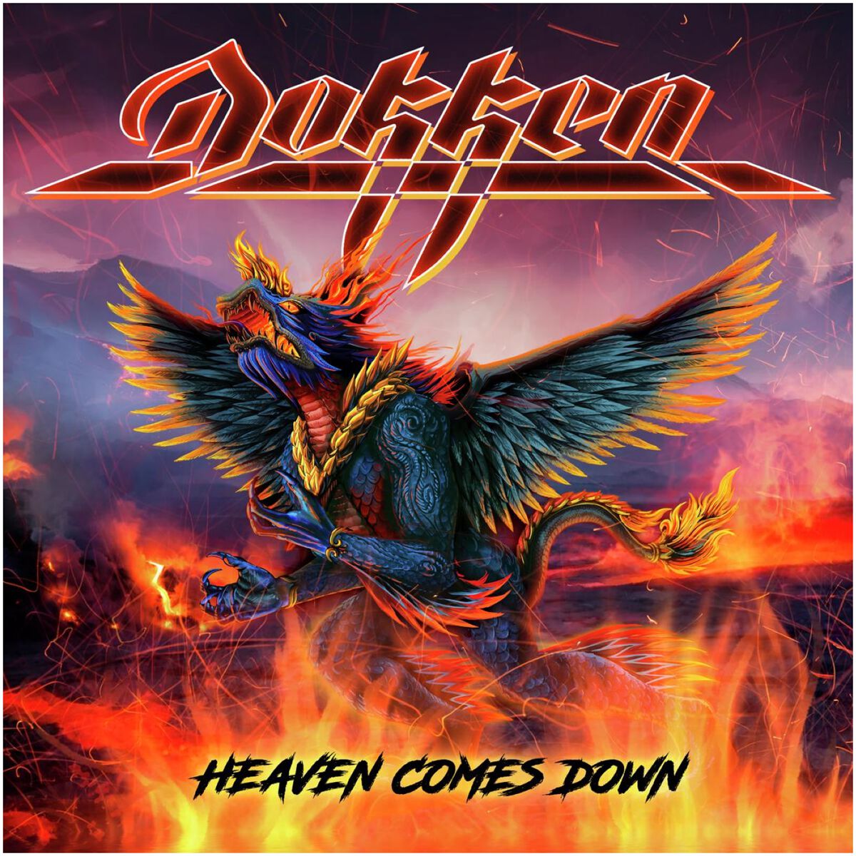 Dokken Heaven comes down CD multicolor von Dokken