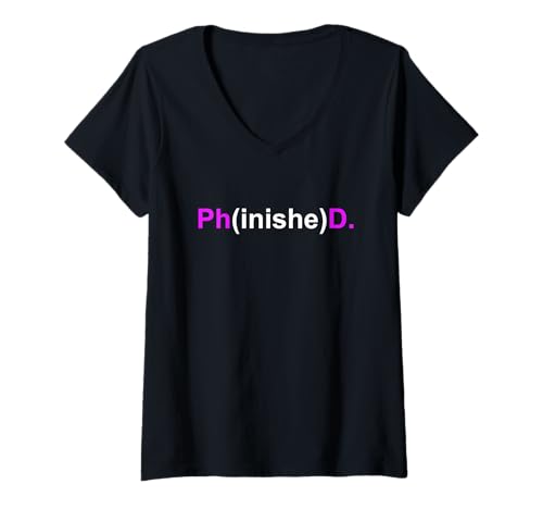 Damen Doktor Phinished Doktortitel Doktorarbeit Promotion 2025 T-Shirt mit V-Ausschnitt Damen Doktor Phinished Doktortitel Doktorarbeit Promotion 2025 T-Shirt mit V-Ausschnitt von Doktorarbeit Promotion Geschenke PHD Doktor Shirts