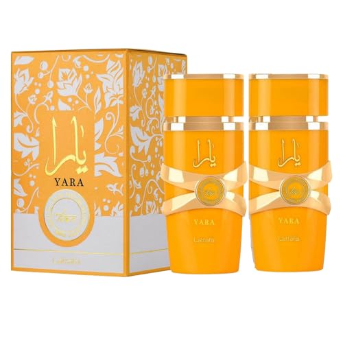 Yara Langanhaltendes Importiertes Eau de Parfüm 100 ml Parfüm für Frauen Männer Eau de Parfum Spray, Langanhaltend Arabisches Parfüm für Herren Damen (2PC-1) von Dola22g