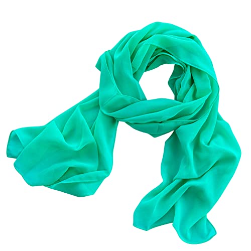 Dolce Abbraccio Damen Schal Stola Halstuch Tuch aus Chiffon für Frühling Sommer Ganzjährig Mint Grün Dolce Abbraccio Damen Schal Stola Halstuch Tuch aus Chiffon für Frühling Sommer Ganzjährig Mint Grün von Dolce Abbraccio