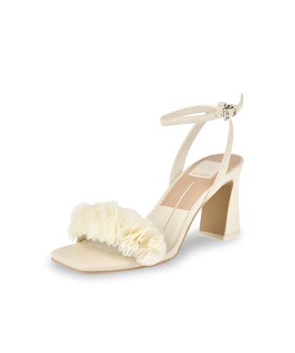 Dolce Vita Damen Iesha Sandale, Elfenbeinfarbenes Leder, 39 EU von Dolce Vita