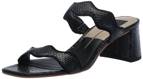 Dolce Vita Damen Ilva Mid Sandale mit Absatz, Onyx-geprägtes Leder, 40 EU Dolce Vita Damen Ilva Mid Sandale mit Absatz, Onyx-geprägtes Leder, 40 EU von Dolce Vita