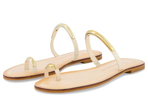 Dolce Vita Damen Wink Flat Sandal, Knochen Leder, 38.5 EU Dolce Vita Damen Wink Flat Sandal, Knochen Leder, 38.5 EU von Dolce Vita
