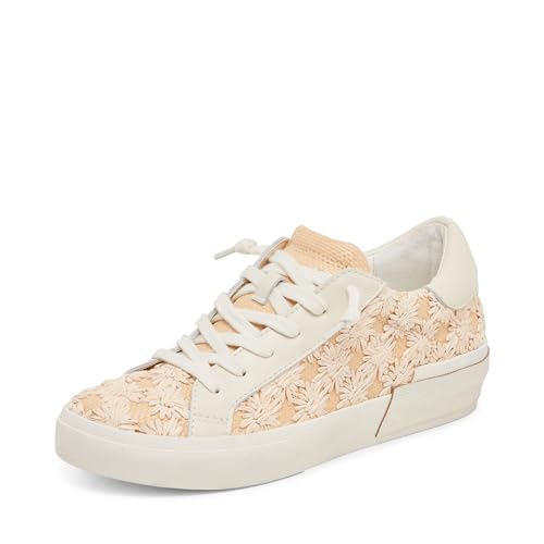 Dolce Vita Damen Zina Floral Sneaker, Bast mit Blumenmuster, cremefarben, 37.5 EU von Dolce Vita