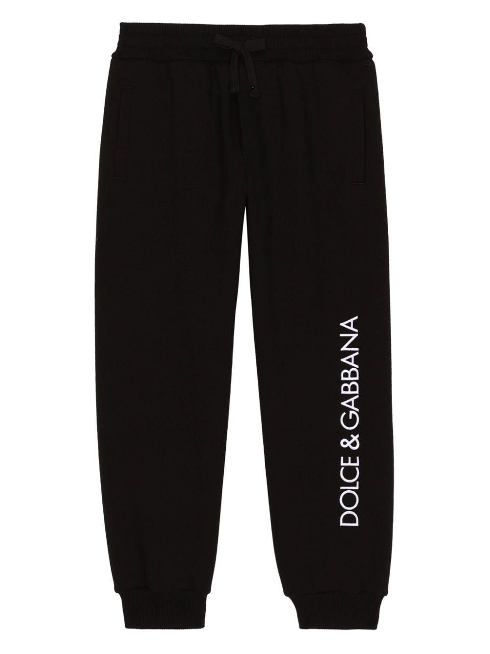 Dolce & Gabbana Kids Jogginghose mit Logo-Stickerei - Schwarz von Dolce & Gabbana Kids