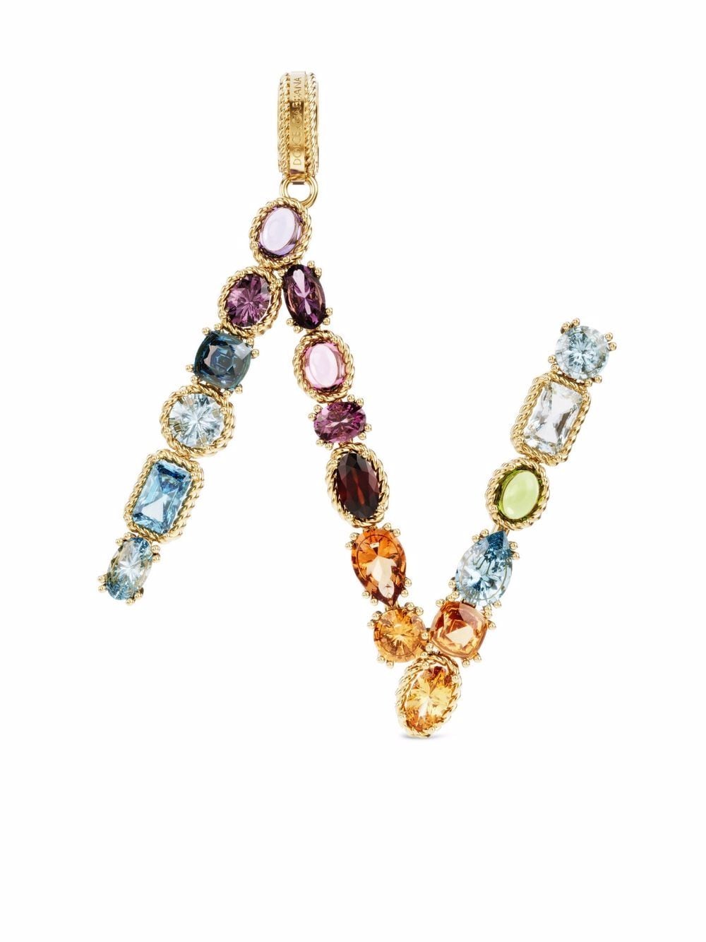 Dolce & Gabbana 18kt Rainbow Alphabet N Gelbgoldanhänger von Dolce & Gabbana