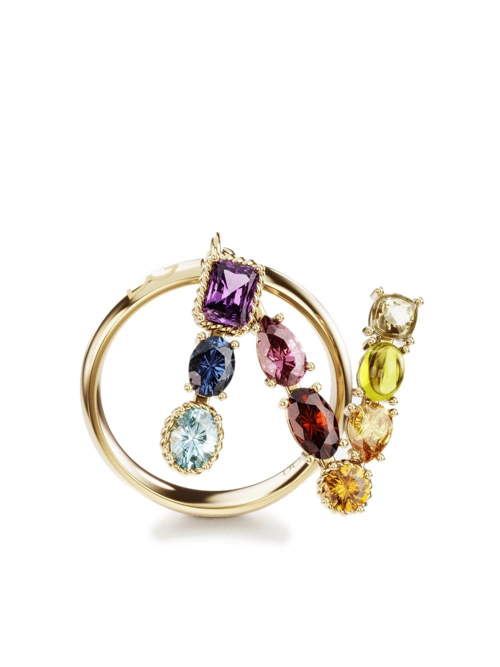 Dolce & Gabbana 18kt Rainbow Alphabet N Gelbgoldring von Dolce & Gabbana