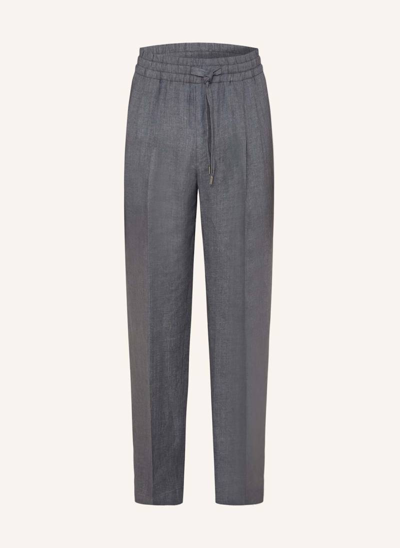 Dolce & Gabbana Anzughose Regular Fit Aus Leinen grau von Dolce & Gabbana