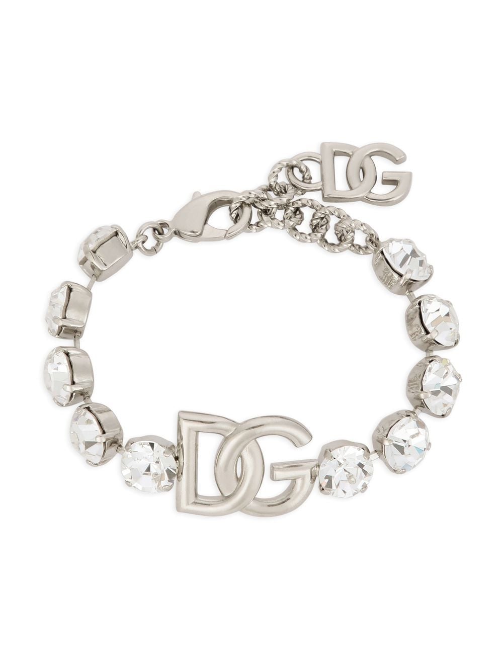 Dolce & Gabbana KIM DOLCE&GABBANA Armband mit DG-Logo - Silber von Dolce & Gabbana